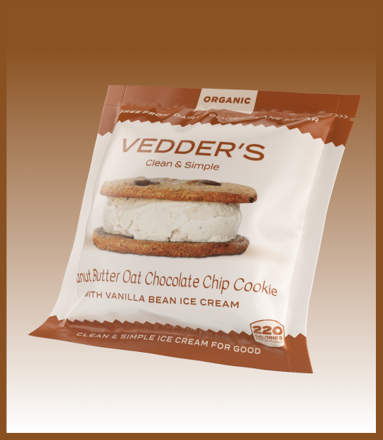 Peanut Butter + Vanilla Ice Cream Sandwich