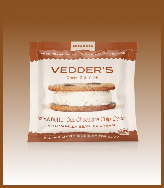 Peanut Butter + Vanilla Ice Cream Sandwich